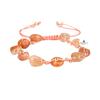 Браслет из макраме из натурального камня Sunstone Natural Cut