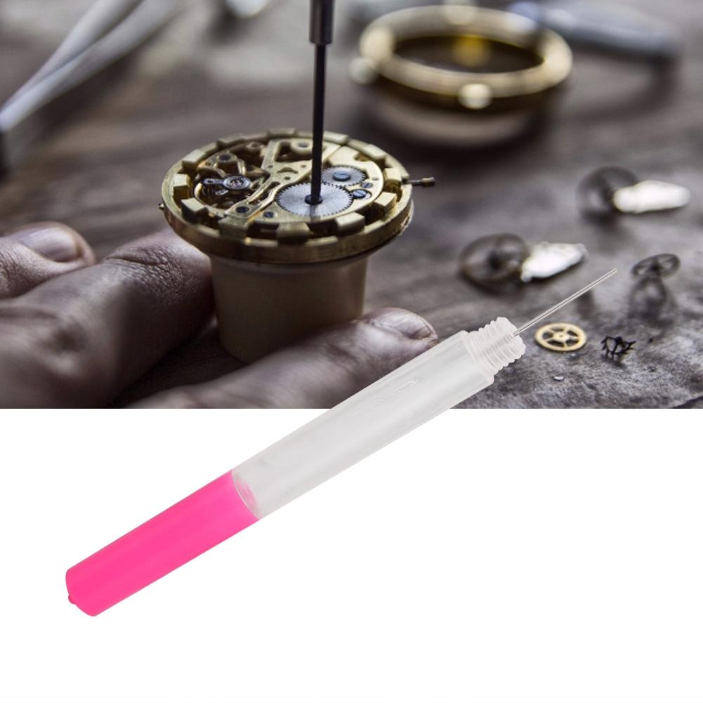 Смазка Масленка Ручка Игла Масленка Инструмент Для Ремонта Часов (розовый)