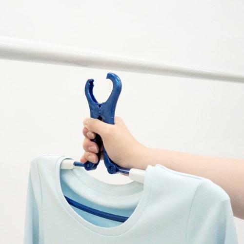 Towa Sangyo LST Laundry Select Shoulder Slide Grip Laundry Hanger, Blue, Approx. 39 X 1.5 X 22.3 Cm, Pack of 3, Product Number 24844