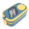 Lunch Box Double Layer Multi Compartments Plastic Lunch Container for School Work Microwave Safe