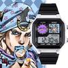 JOJO's Bizarre Adventure Студенческие часы Детские Подростковые Электронные часы Будильник Хронограф Наручные часы Ins