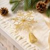 Pearl Accent Christmas Topper Decor Shimmering Xmas Tree Top Ornament  Christmas Scene