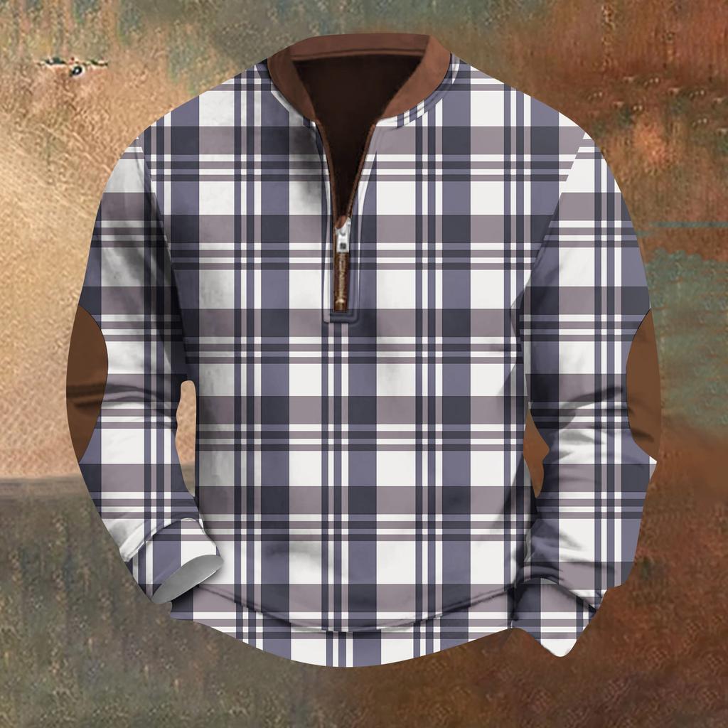 Мужская повседневная толстовка в стиле ретро с градиентным принтом