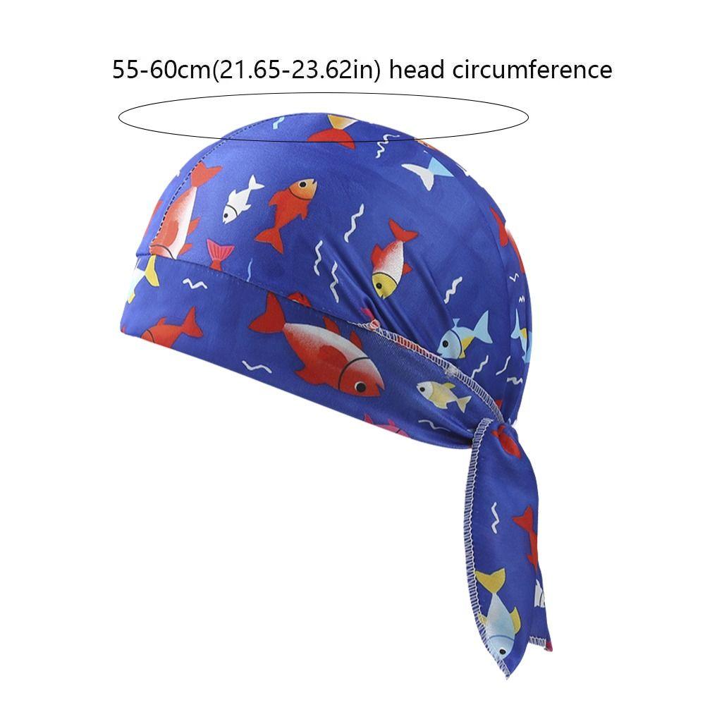 Paisley Print Hijab Caps Quick Dry Pirate Hat Bandana Headscarf Outdoor Activities