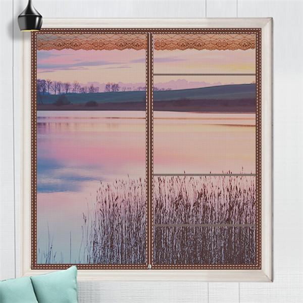 Фолио магнитная оконная сетка для дома, противомоскитная занавеска, тюль, летняя невидимая съемная моющаяся сетка для экрана