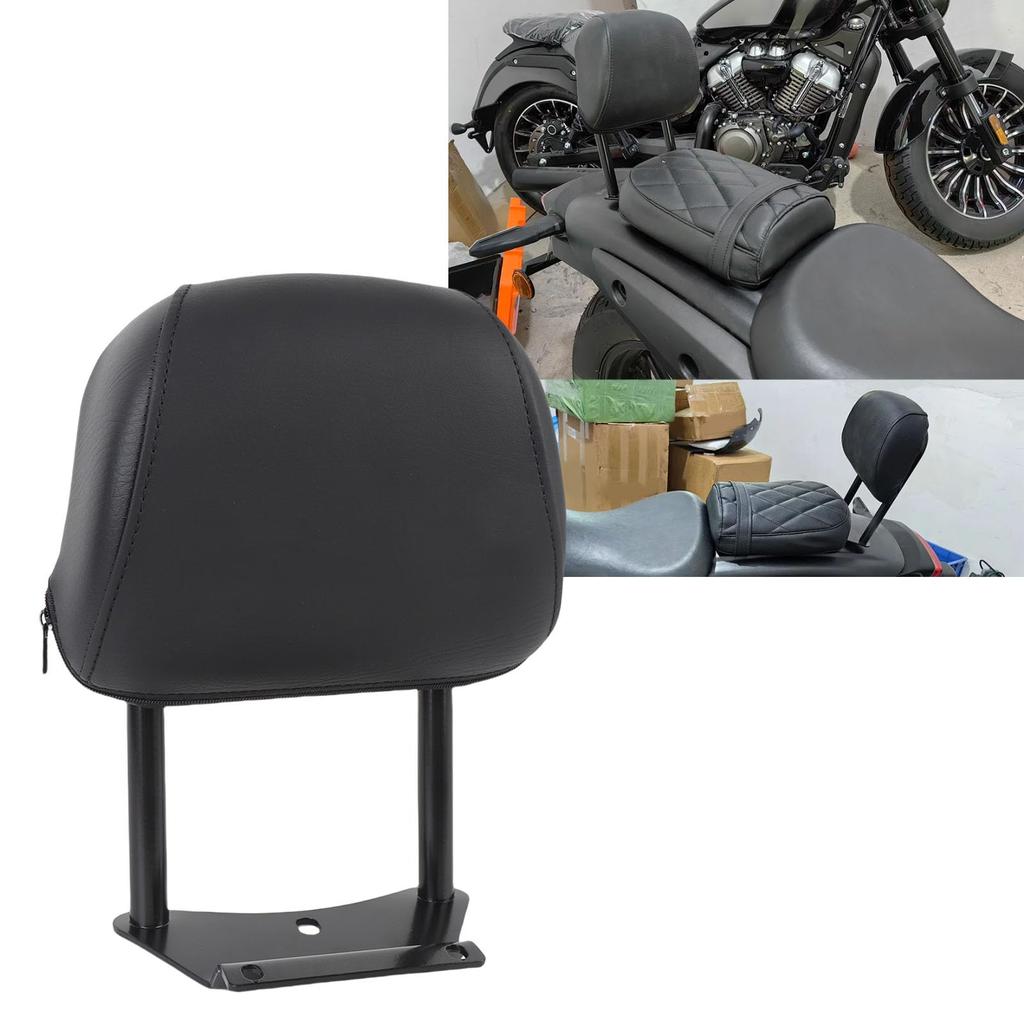 Luocute Motorcycle Rear Passenger Enhanced Comfort with Stylish Look and High Stability Backrest Pad Cushion Compatible with Kawasaki Eliminator 500