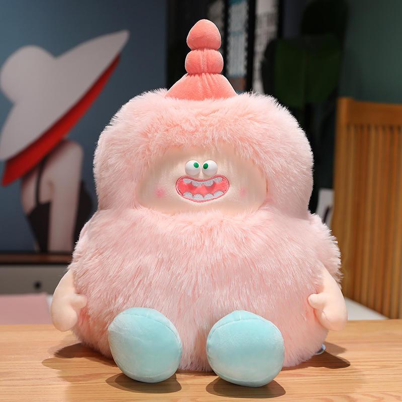 Очаровательная плюшевая подушка-монстр, мягкая набивная игрушка с милыми чертами для комфорта