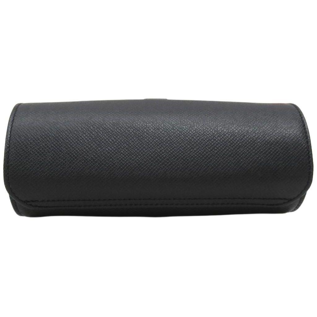 Louis Vuitton Logo Print Leather Storage Bag Men bags Black M32719