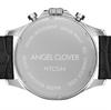 AngelClover TIME CRAFT SOLAR Солнечные 100 м Водонепроницаемые Минеральное Черный Нержавеющая сталь Мужские часы, NTCS44SBBK-BK, Батарея, Водонепроницаемость, Стекло, Циферблат,
