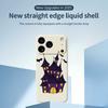 For iPhone 17 Pro Max Case Bat Castle Pattern Printing Straight Edge TPU Phone Back Cover