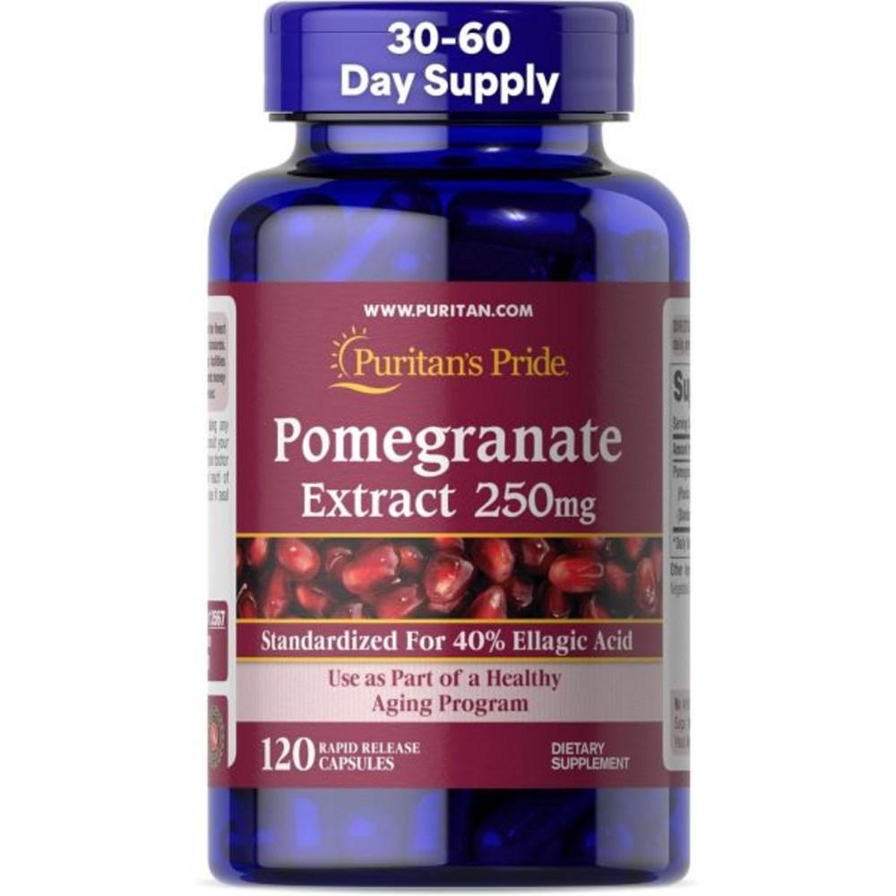 Puritan Pride Экстракт граната 250 мг 120 капсул Puritan Pride Экстракт граната 250 мг Капсула 1 шт