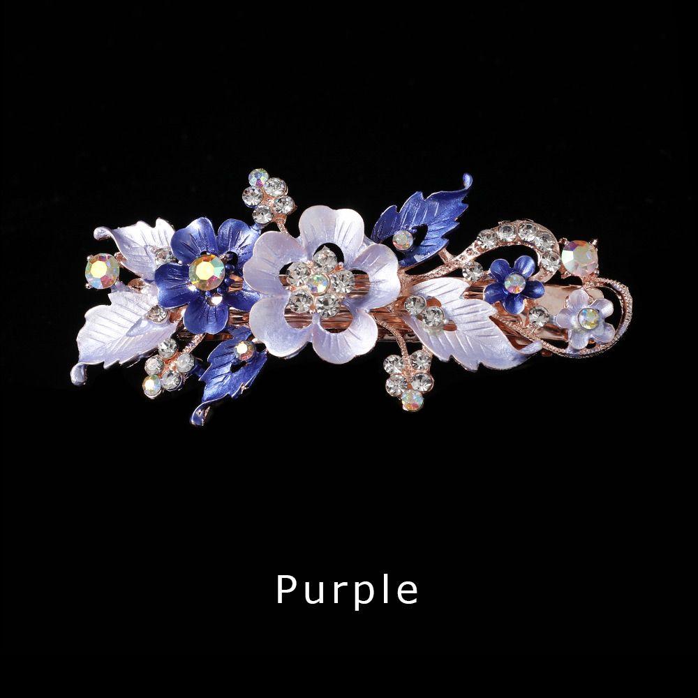 Мода Смола Цветочный Кристалл Заколка для Волос Головной Убор Аксессуары Цветок Заколки Милая Заколка