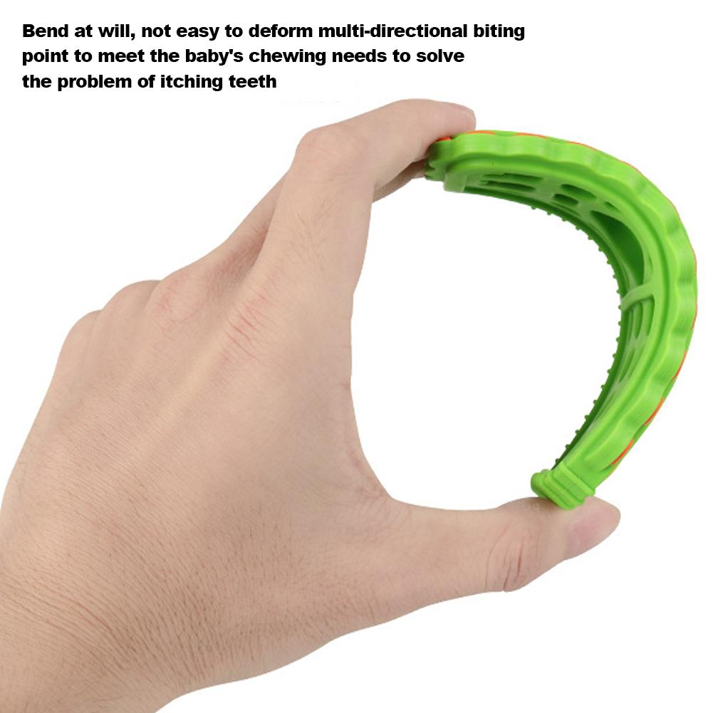 Детский силиконовый прорезыватель для зубов с дистанционным управлением «Единорог» с ручкой-имитатором и кнопкой для жевания, прорезыватель для зубов из пищевого силикона