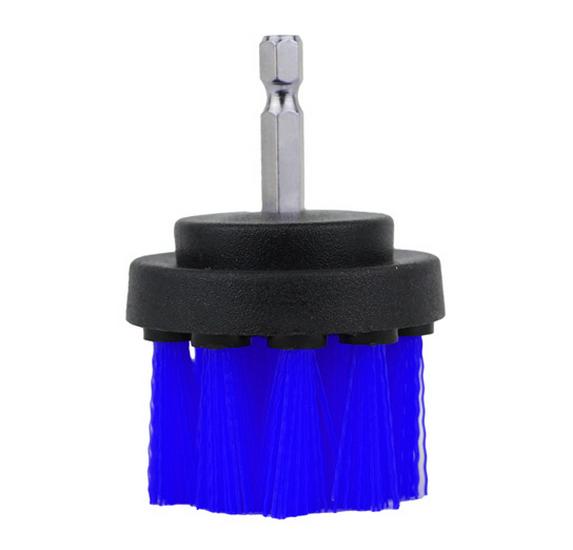 Набор щеток для дрели: Средство для чистки плитки и стекла для кухни, ванной комнаты, автомобильных дисков - Включает синий шарик и плоские щетки