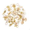 50pcs Hair Ring Braid Rings Loops Clips 8Styles Accessories - Alloy Shell Snowflake
