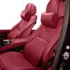 Автомобильная подушка на шею из кожи НАППА Автомобильная подушка для спины и головы на заднее сиденье Поясничная поддержка Дорожная подушка для Porsche Boxster Cayenne Panamera
