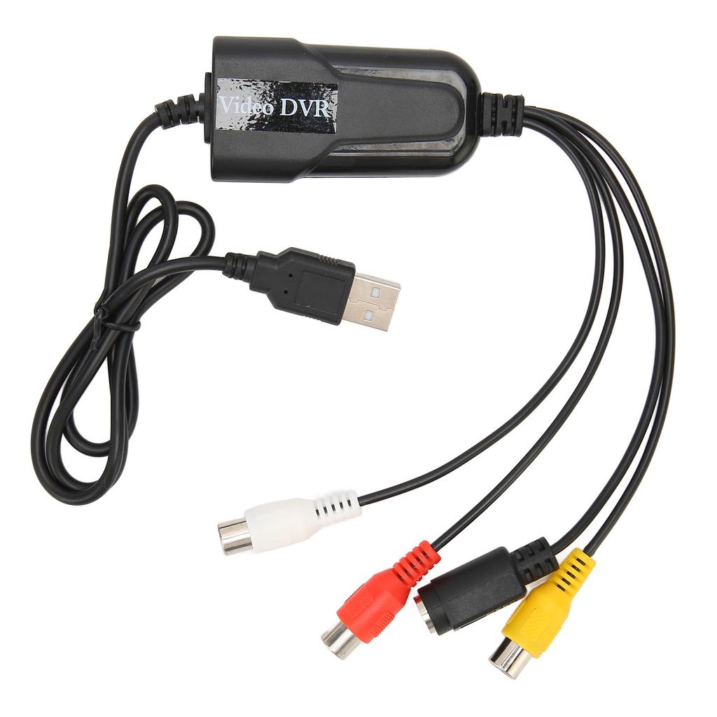 Video Capture Card Device RCA to USB Sound Video Converter VHS DV VCR Hi8 DVD to Digital Converter for Windows for OS X