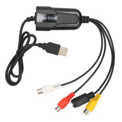 Устройство видеозахвата RCA в USB Звук Видео Конвертер VHS DV Видеомагнитофон Hi8 DVD в цифровой преобразователь