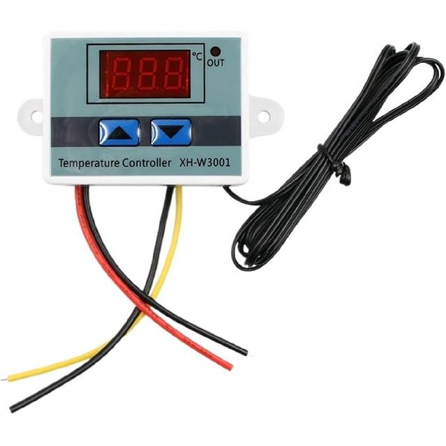 W3001 W3002 Цифровой регулятор температуры Микрокомпьютер Термостат Переключатель Термометр Новый Терморегулятор DC12/24 AC110-220V ( цвет : W3001 AC110-220В