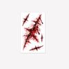 5PCS/SET Long-Lasting Bloody Scar Tattoos Decals Halloween Fake Wound Stickers  Film Props