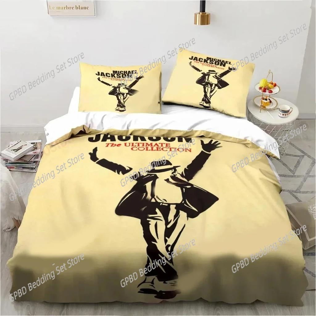 3D Printing Michael Jackson Comfortable Duvet Quilt Cover Pillowcase Bedding Set Children Bedroom Decoration Home Textile