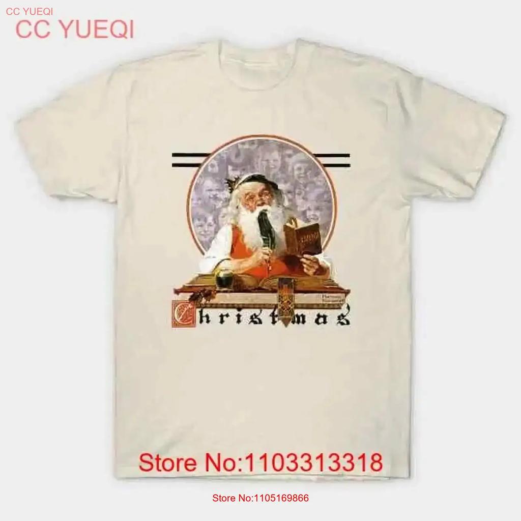 Norunisex Rockwell Santa Clause Expense Book Made In Australia T Shirt S 5xl Vintage Stylish Slightly Versatile Comfortable