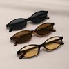 3PCS Women's Oval Thin Edged Fashionable Glasses Fashionable Decorative Glasses for Daily and Special Occasions