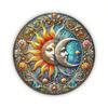 Винтажная жестяная настенная art-деко 'Лунное сияние' для улицы и сада