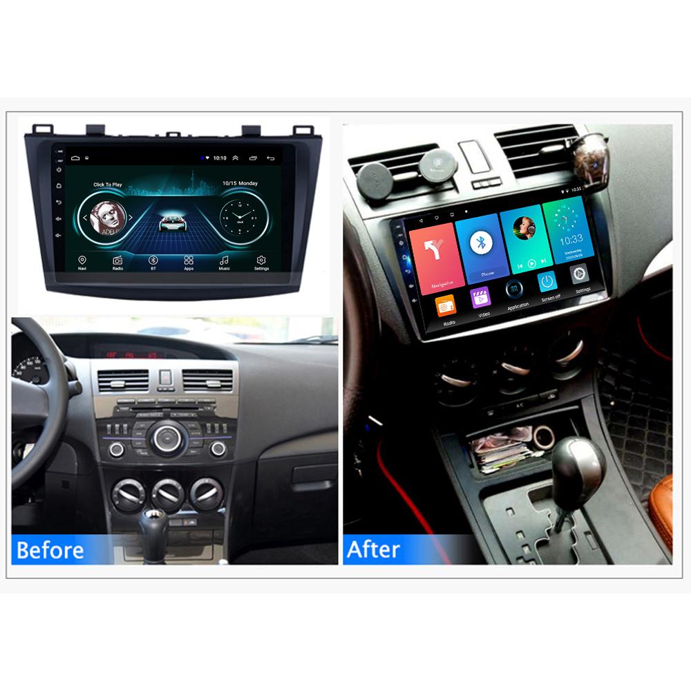 2 Din Android для Mazda 3 2010-2013 Автомобильный радиоприемник Мультимедийный плеер Стереонавигация с динамиками BOSE Carplay Головное устройство видео