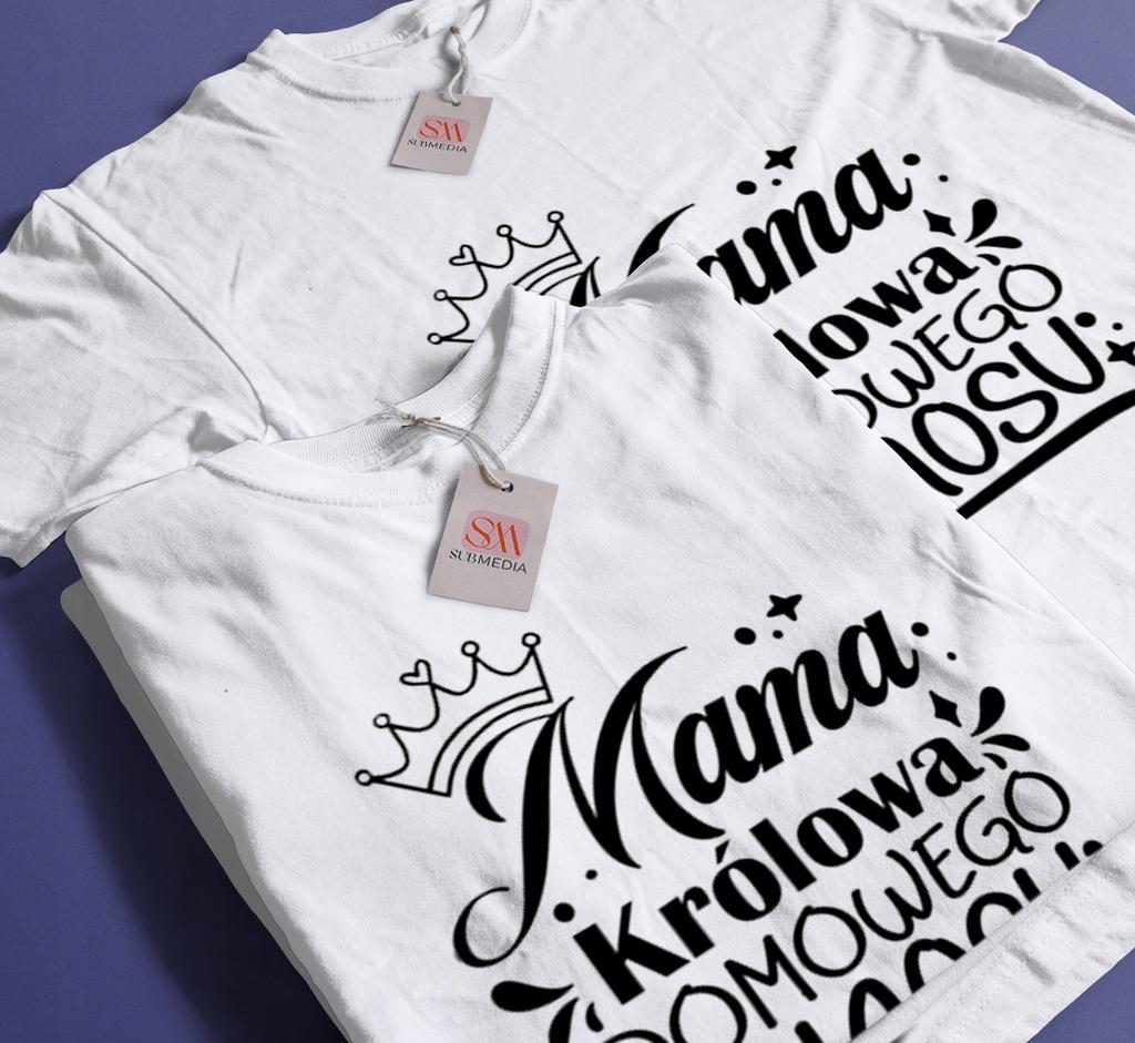 Prezent Na Dzień Mamy Urodziny Mama Królowa Chaosu Taliowana Bawełna