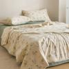 New Cotton Soybean Summer Quilt Four-Piece Set Small Fresh Floral Series Summer Blanket