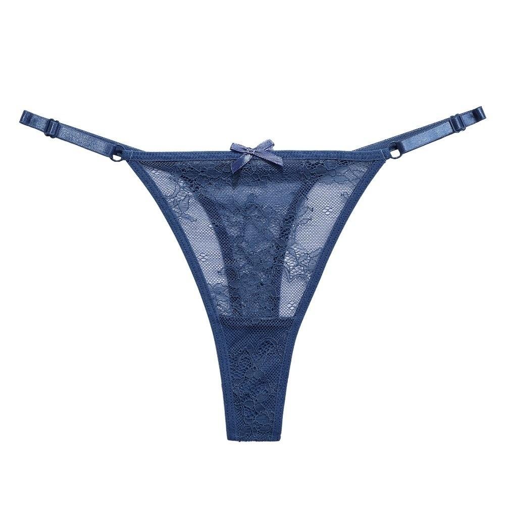 Low Waist Lace Mesh Thong Thin T-Back Panties Fashion Women Underwear Girls