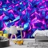 Wallpaper Neon crystals 3D