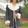 Women's Loose Casual Solid Color Lapel Long Sleeved Plus Velvet Jacket Fashionable Jacket