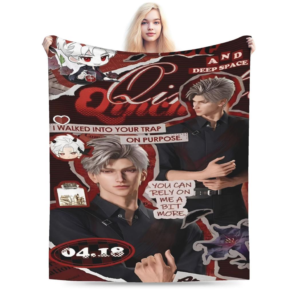 New Love and Deepspace Sylus Blanket Super Soft Fleece Cozy Throw Blankets Machine Washable
