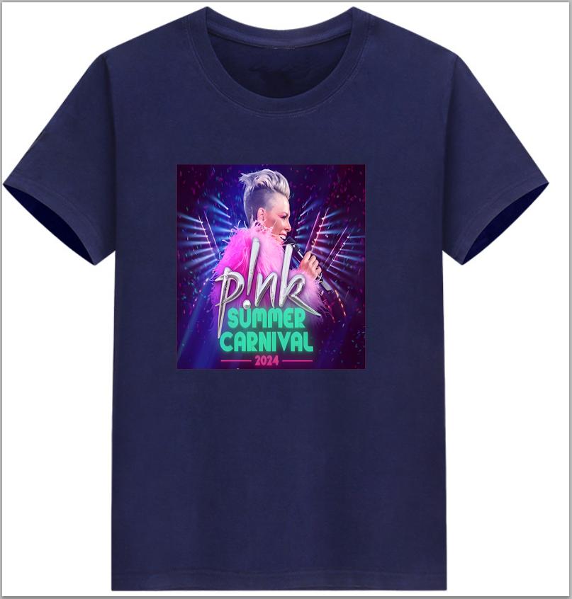 P!nk Cropped T Shirt Summer Carnival Tour Pink Tour 2024 Iconic P!nk Merch T-shirt Aesthetic Clothes Oversized T Shirt Tops