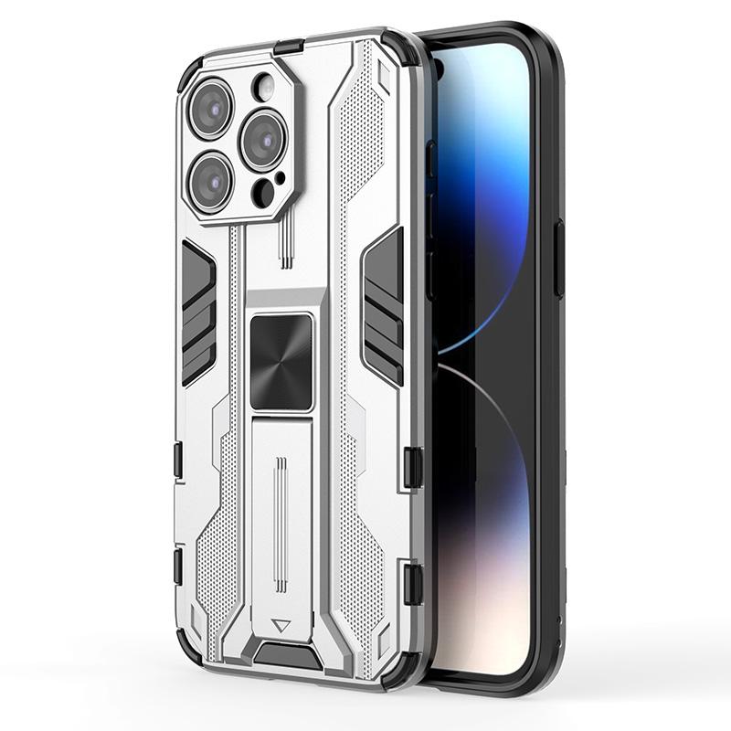 Противоударный чехол с бронированной структурой для iPhone 15 14 13 12 mini 11 Pro Max XS XR 8 7 6 Plus 8 7 6 G SE2 Чехол с держателем Магнитный чехол