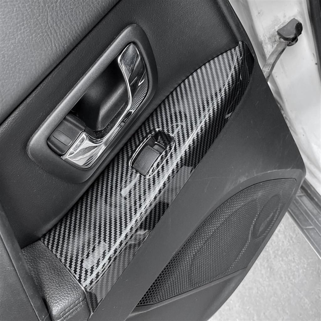 Compatible with Mitsubishi Pajero 2007-2019 Car Interior Window Lift Switch Button Panel Cover Trim Frame Accessories Decoration