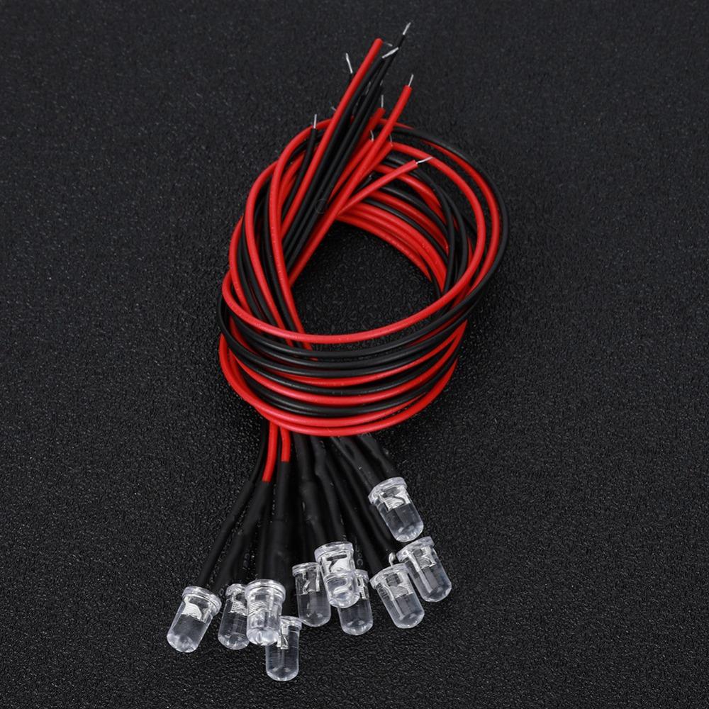 Multicolor Quick Flashing Prewired LED 12V LED Light Bead Wired Light Emitting Diodes DIY Projects
