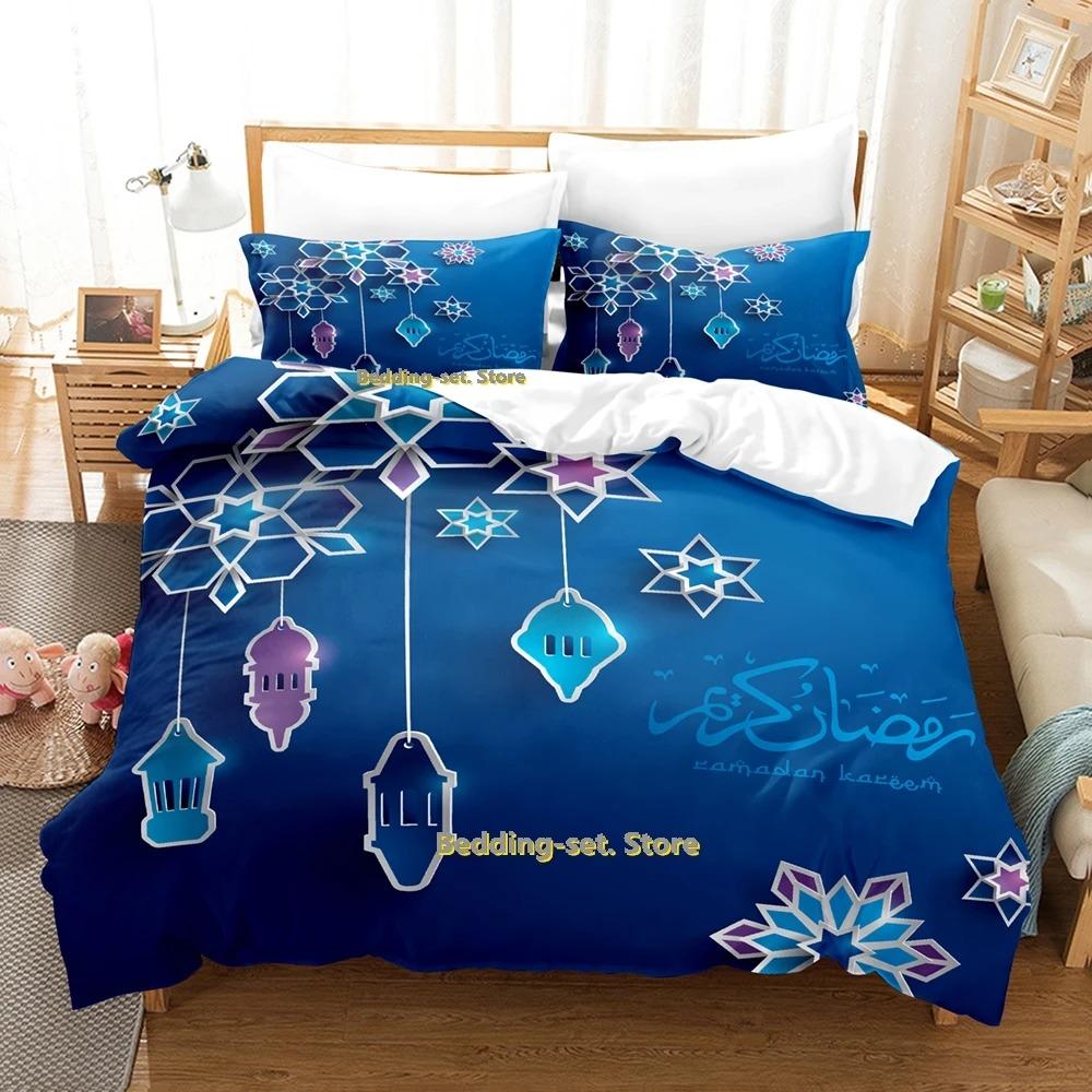 Modern Vibrant Single Twin Full Queen King Ramadan Size Bed Adult Kid Bedroom Duvetcover Sets 3D Print Anime Quilt