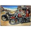 Металлическая винтажная табличка Indian Motorcycle Декор для гаража, паба 20x30см
