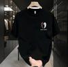 Good Goods 100% Чистый Хлопок Модная Дерзкая Стильная Короткорукавная Футболка Мужская Высококлассный Модный Бренд Свободный Топ с Рукавом 3/4 Круглый Вырез