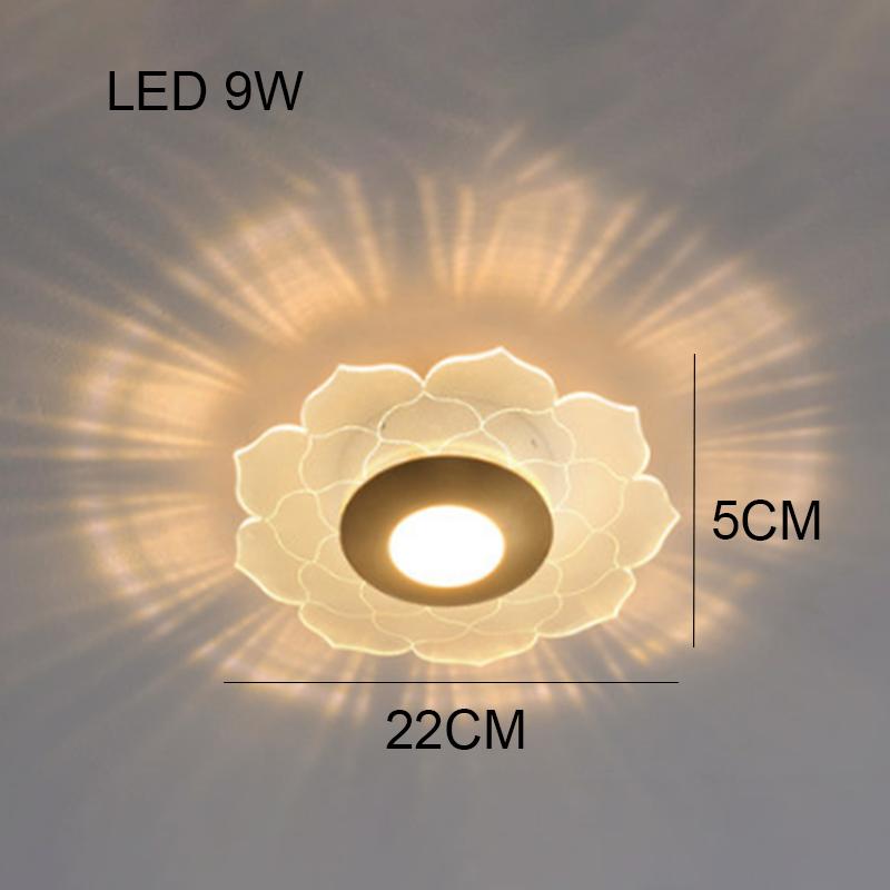 2024 новый потолочный светильник в форме цветка для коридора, прохода, крыльца, балкона, освещение, современная спальня, гардеробная, простое креативное круглое освещение