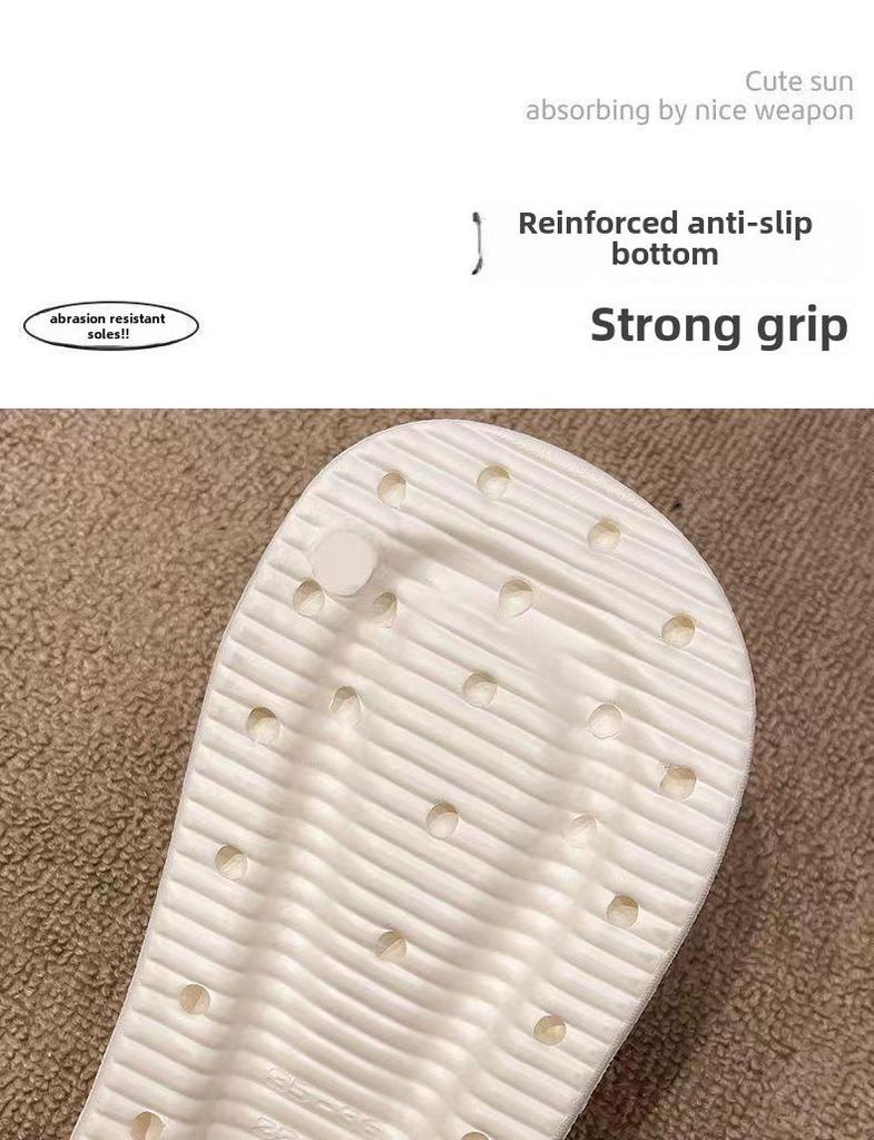 Женские летние тапочки EVA 2024 года: Повседневные, нескользящие, на толстой подошве, увеличивающие рост модные сандалии для отдыха на природе и пляжа.