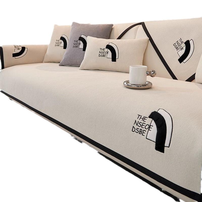 [Новый] Нескользящая подушка для дивана, Универсальная подушка для сиденья на четыре сезона, Легкая роскошная современная высококачественная накидка-полотенце, Новая модель