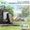 Солнечное зарядное устройство с ручным приводом емкостью 20000 мАч со встроенным кабелем, быстрой зарядкой и многофункциональным портативным внешним аккумулятором