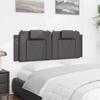Headboard Cushion  Viana  Gray 140 cm Faux Leather