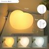 Heart-shaped Lamp Ambient Desk Light Tricolored/RGB Dimmable USB Rechargeable LED Color-changing Night Light for Home Decoration