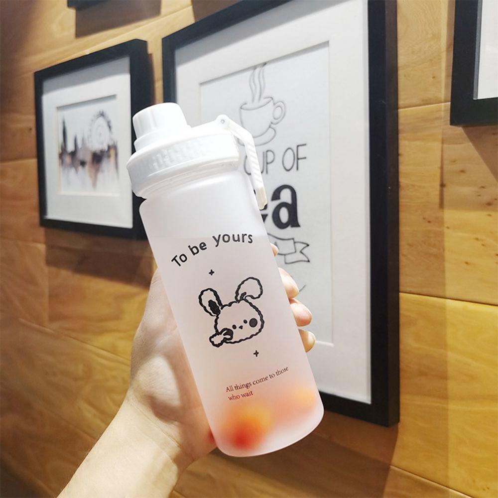 500 мл портативная бутылка для питья с трубочкой для девочек матовая бутылка для воды герметичная чашка для питья