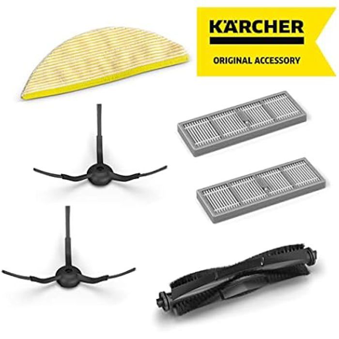 Kit Accessoires - KÄRCHER - RCV 5 - 6 Accessoires - Microfibre - Filtres Et Brosses De Rechange